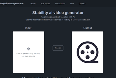 Stability ai video generater