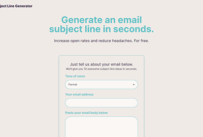 Subject Line Generator