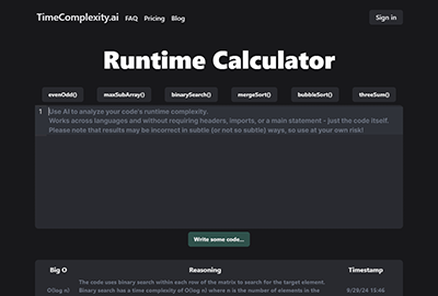 TimeComplexity