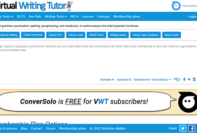 Virtual Writing Tutor