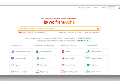 WolframAlpha