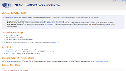 YUIDoc