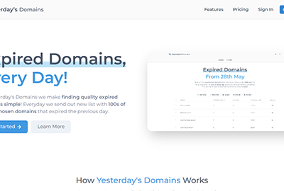 Yesterday's Domains