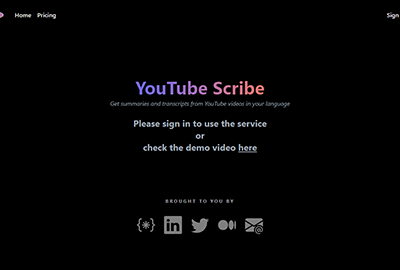 YouTube Scribe