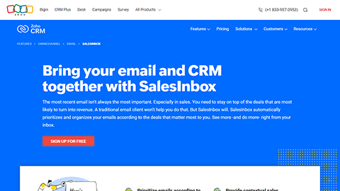 Zoho SalesInbox