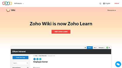 Zoho Wiki